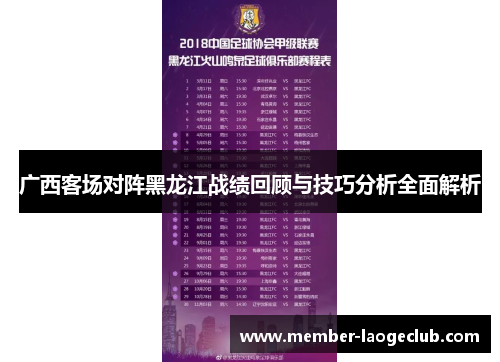 广西客场对阵黑龙江战绩回顾与技巧分析全面解析
